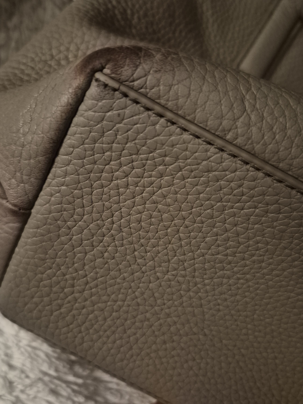 Tory Burch Pebbled Leather Tassel Tote — Taupe - Picture 9 of 10
